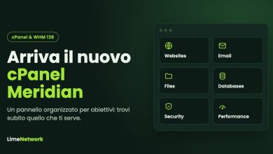 cPanel Meridian, il nuovo pannello di controllo di LimeNetwork